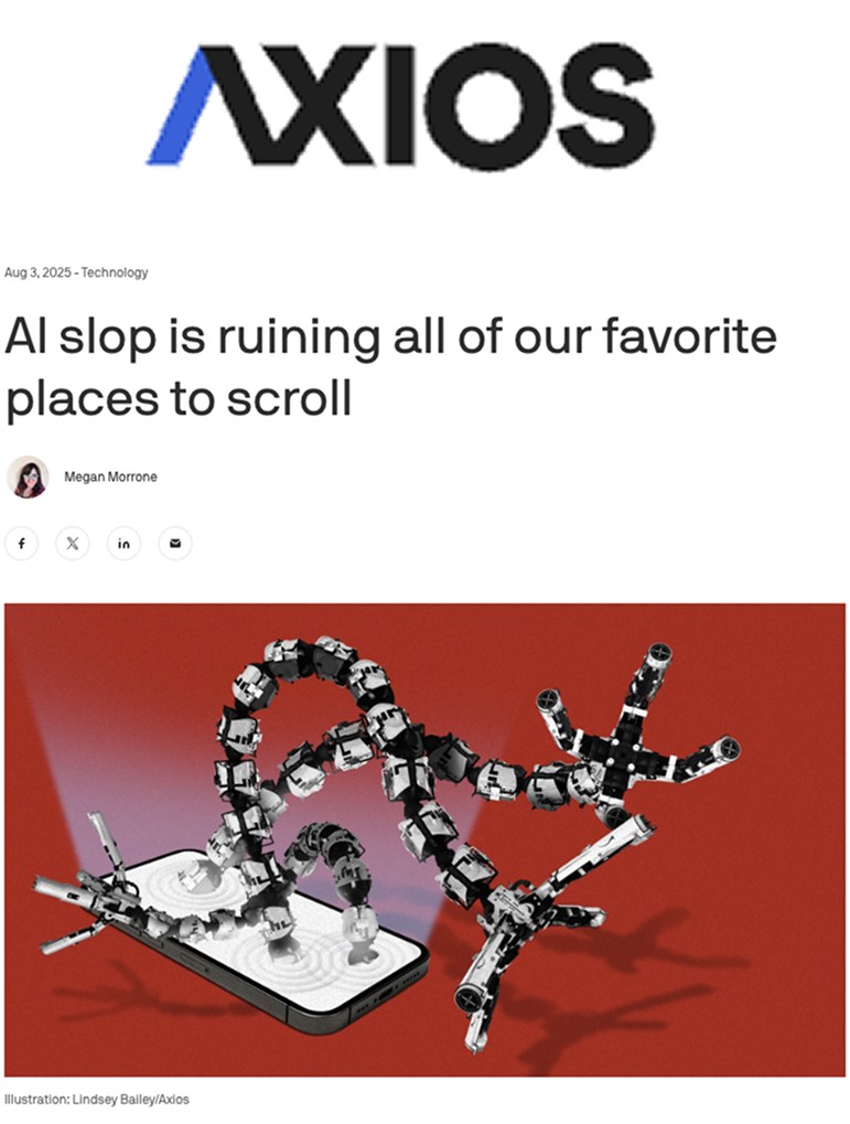 AI slop is ruining all of our favorite places to scroll